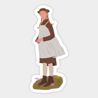 Anne Shirley Cuthbert Flowers Fan Art Sticker